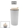 Customisable 450 ml latte tumbler with double-wall insulation for hot and cold drinks. Dishwasher-friendly, durable, and perfect for personal use or gifts.