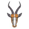 Blesbok embroidery design, 5″ x 7″ hoop size. Perfect for clothing, accessories, and home décor. High-quality, beginner-friendly, and wildlife-inspired.