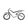 Bike embroidery design, 5″ x 7″ hoop size. Perfect for clothing, accessories, and home décor. Beginner-friendly, high-quality, and sporty-themed.