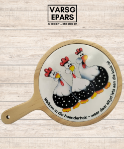 Stylvolle ronde kaasbord (22.5 x 33 x 3 cm) ideaal vir die bedien van kaas, snacks en charcuterie. Perfek vir onthaal en geskenke.